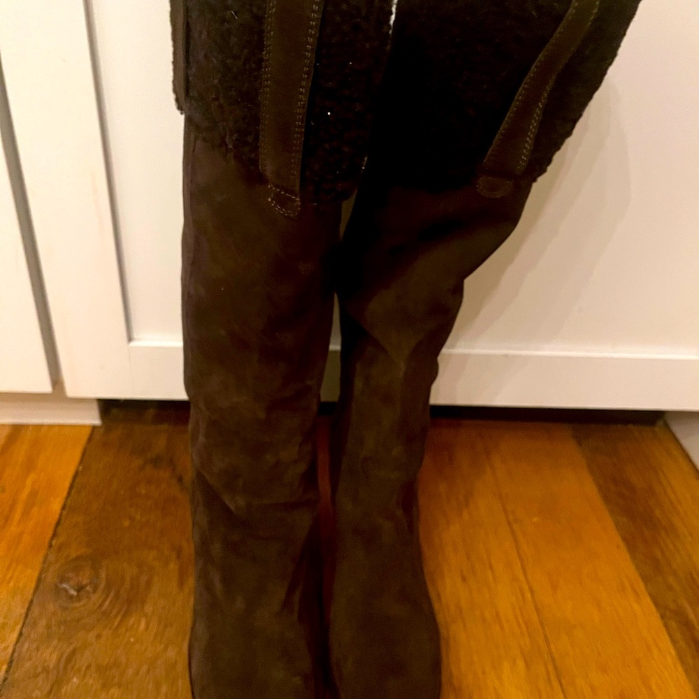 Yves St. Laurent Knee-High Suede Boots